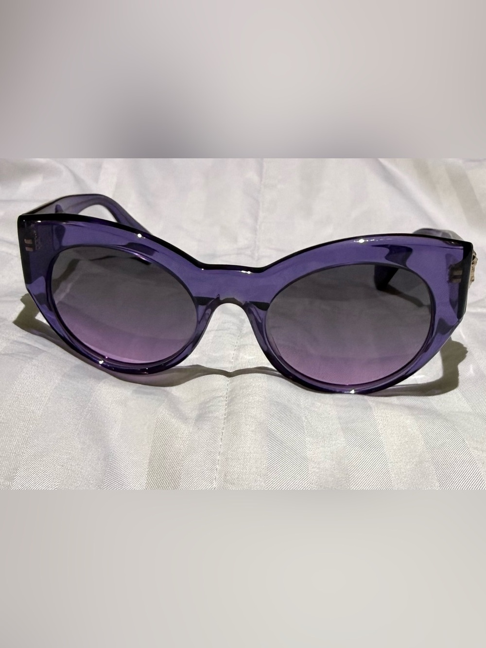 Versace VE 4297 Purple Medusa Cat Eye Sunglasses - Picture 3 of 10